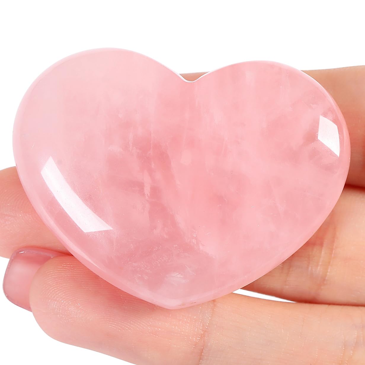 MAIBAOTA corazón de cuarzo rosa 45 mm, detalle romántico ideal