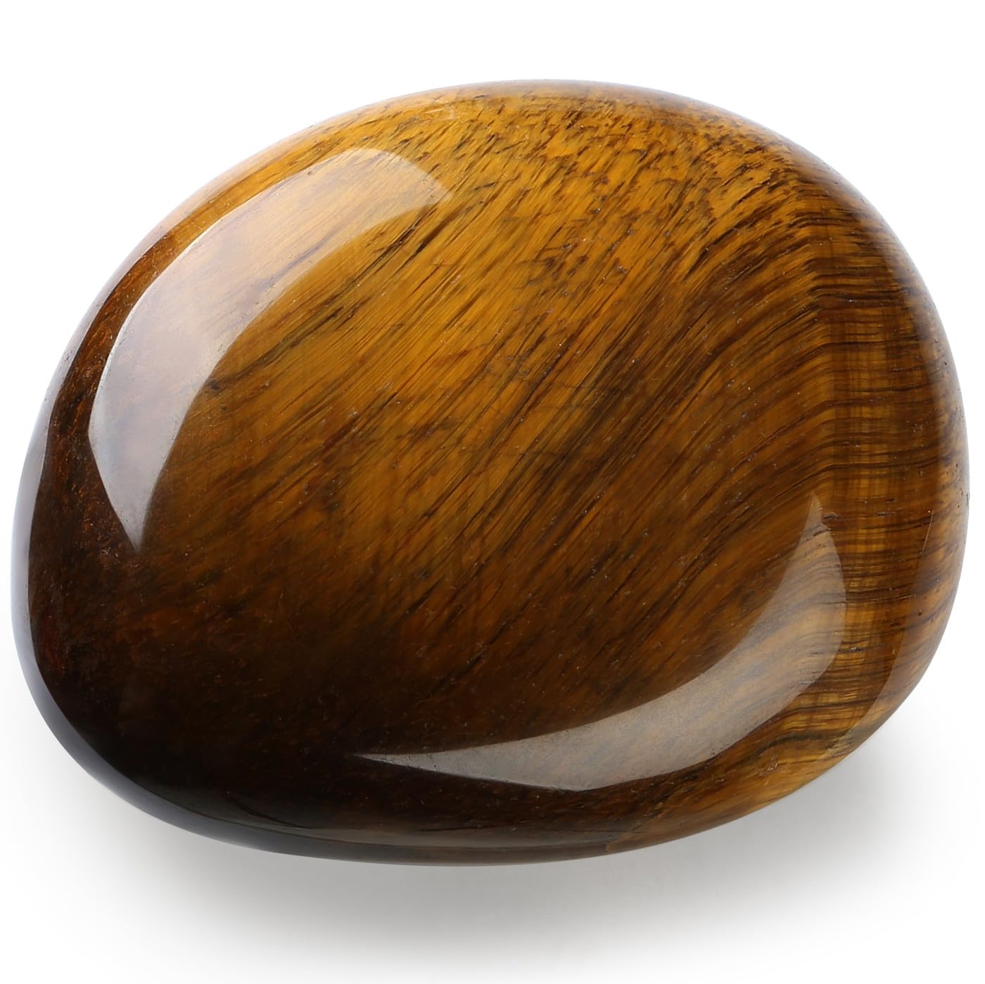 Maibaota piedra ojo de tigre grande pulida para equilibrio y claridad
