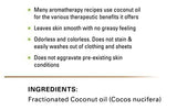 Majestic Pure Aceite Coco Fraccionado: aplicación ligera en piel para hidratación