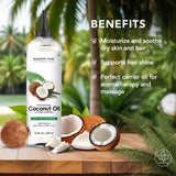 Majestic Pure Aceite Coco Fraccionado para labios hidratados y suaves.