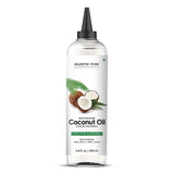 Majestic Pure Aceite Coco Fraccionado para masaje relajante y piel suave.