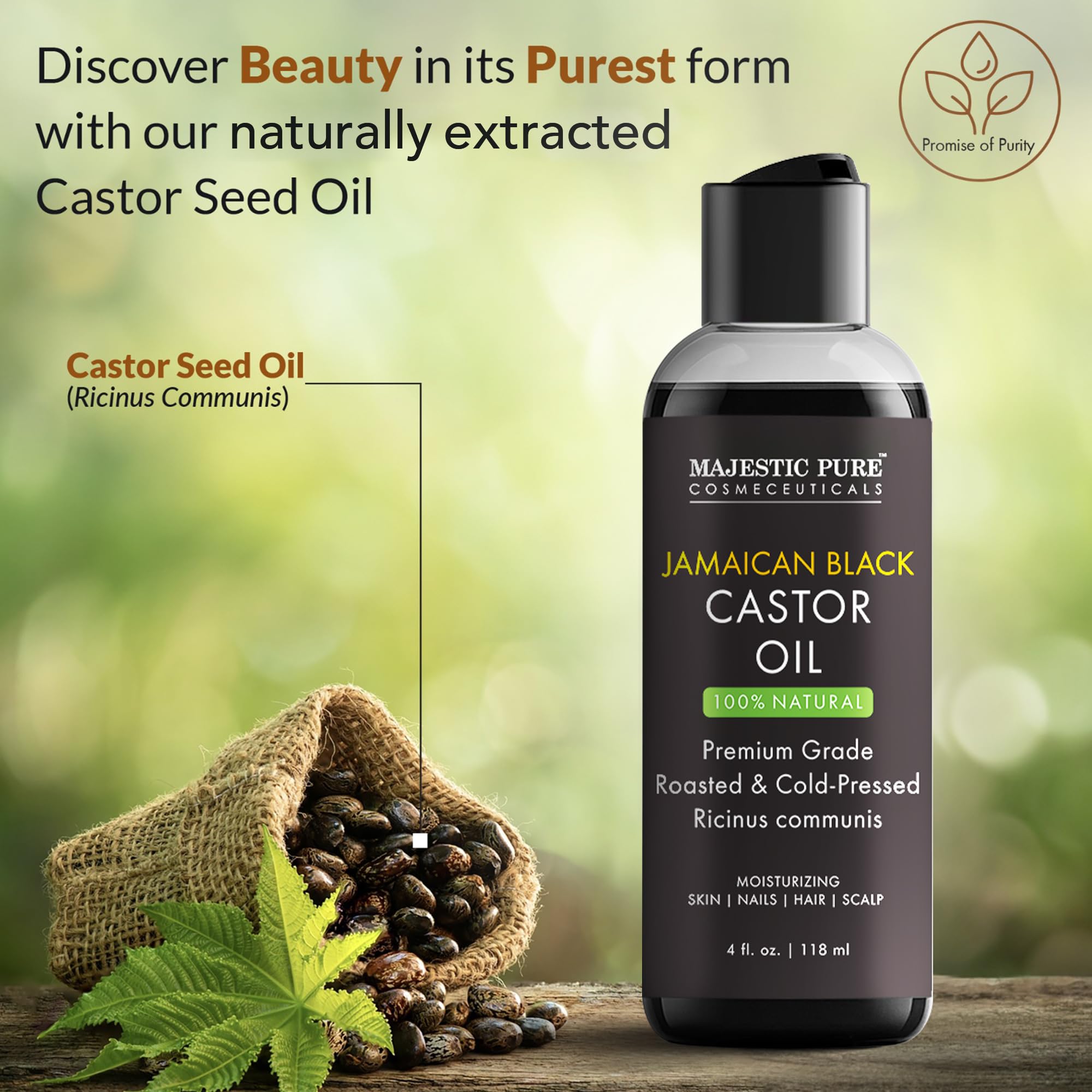 Majestic Pure aplicación en cabello, brillo suave y nutriendo las puntas.