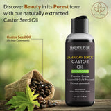 Majestic Pure aplicación en cabello, brillo suave y nutriendo las puntas.