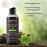 Majestic Pure etiqueta del producto con información de pureza y uso seguro.