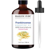 Majestic Pure Aceite de Incienso con gotero, ideal para aromaterapia y spa en casa.