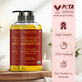 Majestic Pure aceite de semilla de uva, ingrediente clave para hidratación suave.