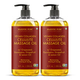 Majestic Pure aceite de masaje para celulitis, botella lista para uso diario en casa.