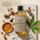 Aplicación facial suave para hidratación y brillo saludable con Majestic Pure.
