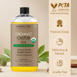 Aceite de Ricino Majestic Pure para cejas y pestañas, acondiciona suavemente.