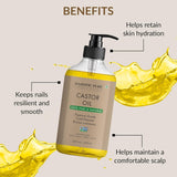 Majestic Pure aceite de ricino, textura ligera y absorción rápida para piel
