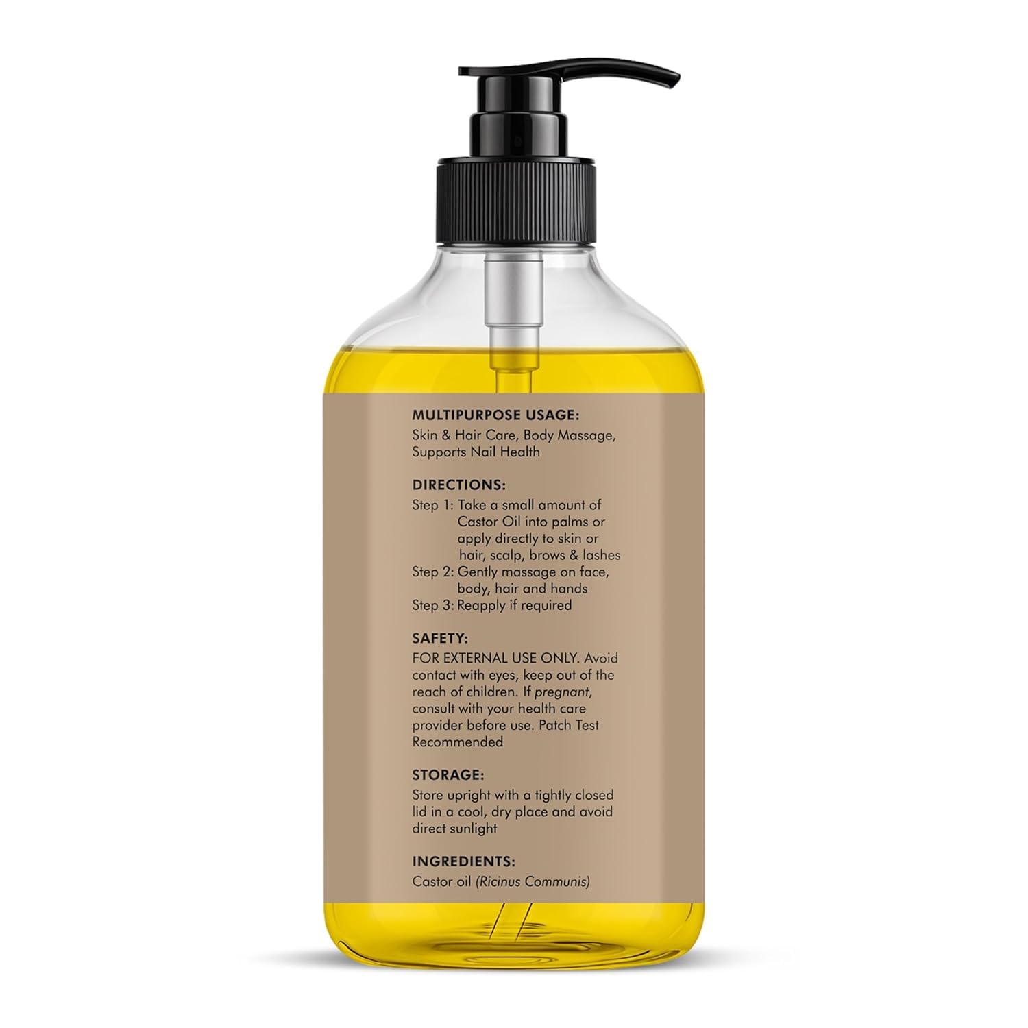 Majestic Pure aceite de ricino usos multiproposito para belleza