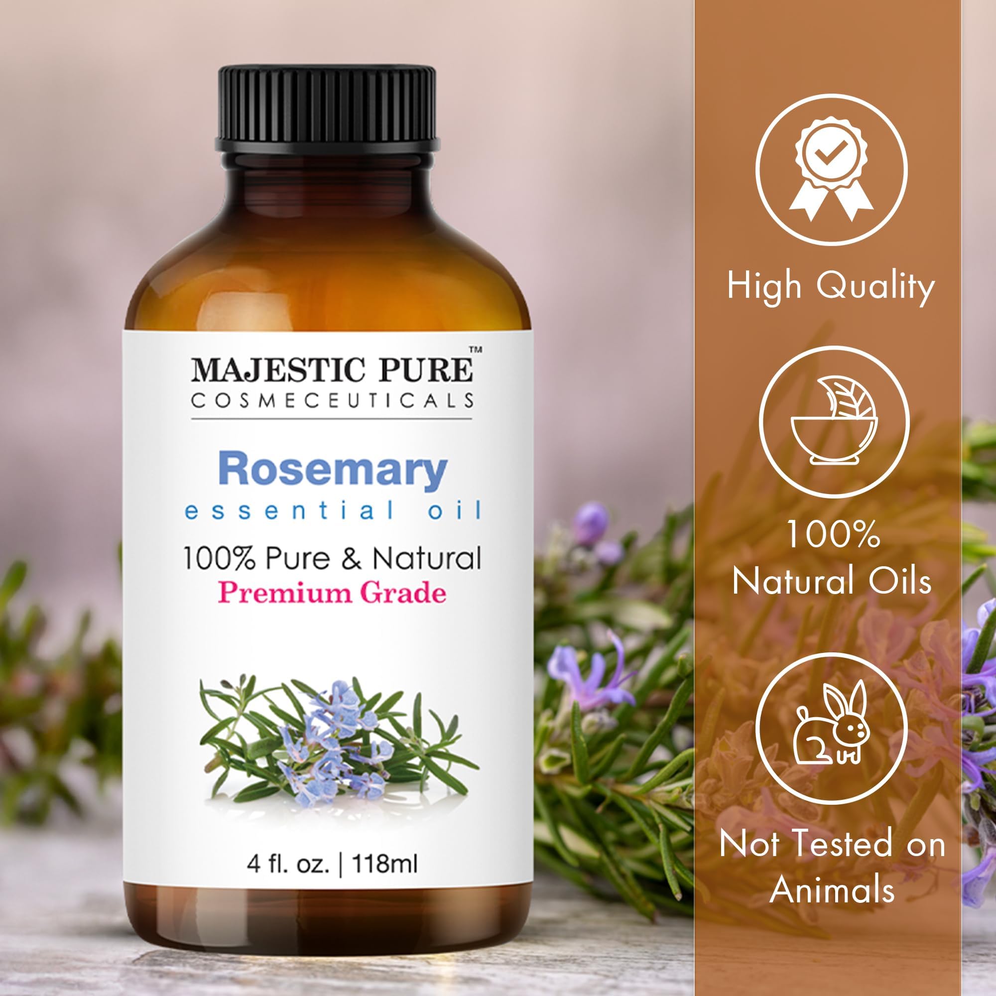 Majestic Pure Aceite de Romero para jabones artesanales y cosmética DIY.