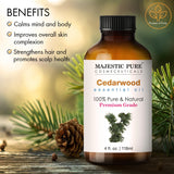 Majestic Pure Cedro: aromaterapia en ambiente con aroma amaderado.