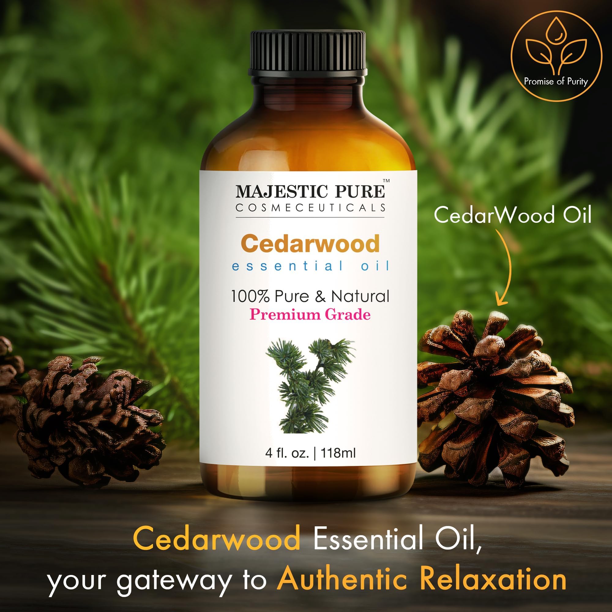 Majestic Pure Cedro, difusor-uso para crear un ambiente relajante.