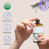 Majestic Pure romero, aceite esencial para cuidado de la piel con propiedades tonificantes.