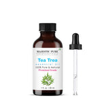 Majestic Pure Tea Tree Oil en botella ámbar, aroma puro para difusor.