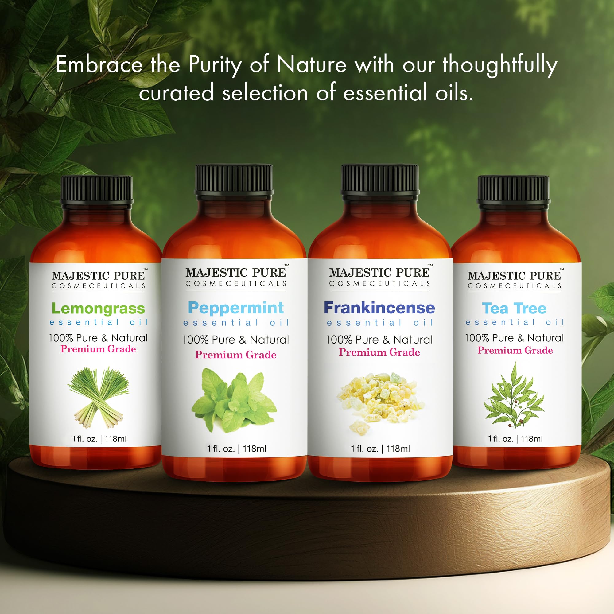 Majestic Pure Tea Tree Oil puro y sin diluir para mezclar en proyectos.
