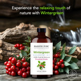 Aceite Wintergreen Majestic Pure para jabones caseros y productos de cuidado.