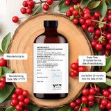 Envase de vidrio ámbar Majestic Pure para conservar el aceite.
