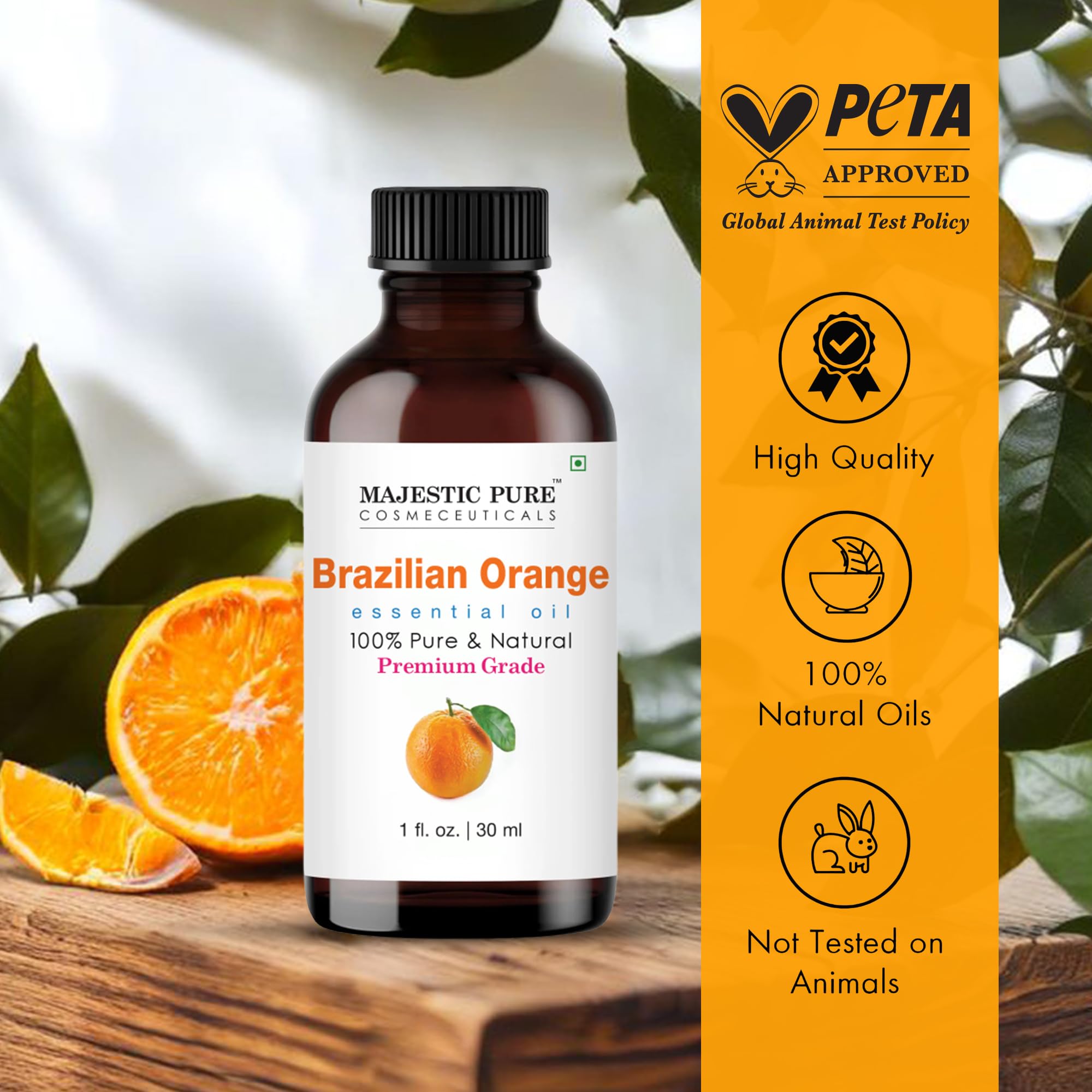 Majestic Pure Aceite de Naranja Brasileño en difusor para ambientar espacios.