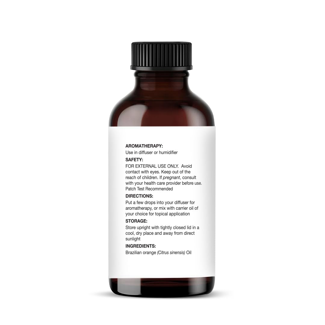 Majestic Pure Aceite de Naranja Brasileño en frasco con cierre, ideal para jabones artesanales.