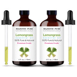 Majestic Pure Aceite de Limón, botella-ambar-dosificador para difusor y aromaterapia