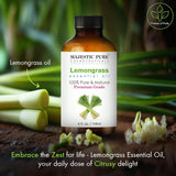 Majestic Pure Aceite de Limón, cuentagotas-vidrio para uso aromático