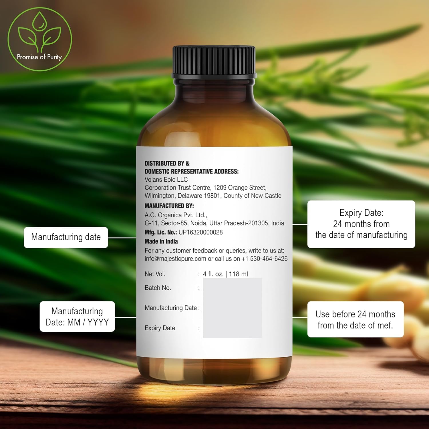 Majestic Pure Aceite de Limón para velas artesanales