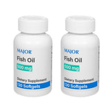 MAJOR Aceite de Pescado 500 mg, cápsulas suaves en envase para apoyo nutricional diario.