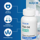 MAJOR Aceite de Pescado: EPA y DHA en cada cápsula para equilibrio diario.