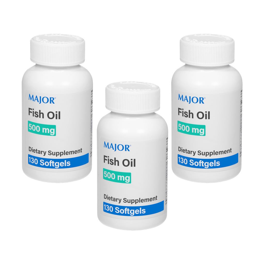 MAJOR Aceite de pescado omega-3 en botella para uso diario.