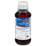 Major acetaminofén líquido, botella 8oz, alivio temporal del dolor y fiebre.