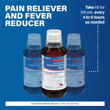 MAJOR acetaminofeno líquido cereza: medida de 15 ml, dosis precisa para dolor leve