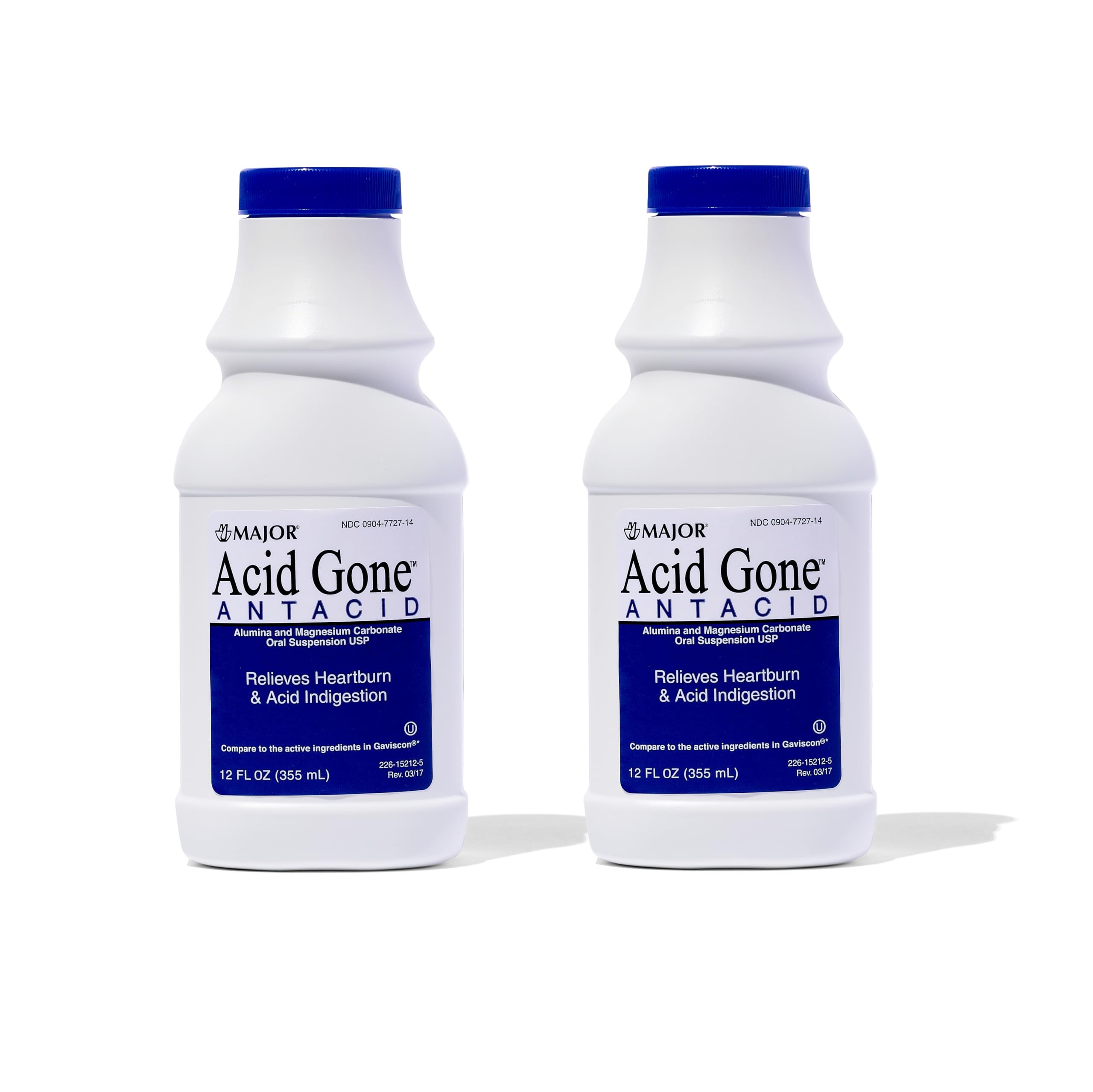 MAJOR Acid Gone líquido: botella de menta para alivio rápido de acidez estomacal.