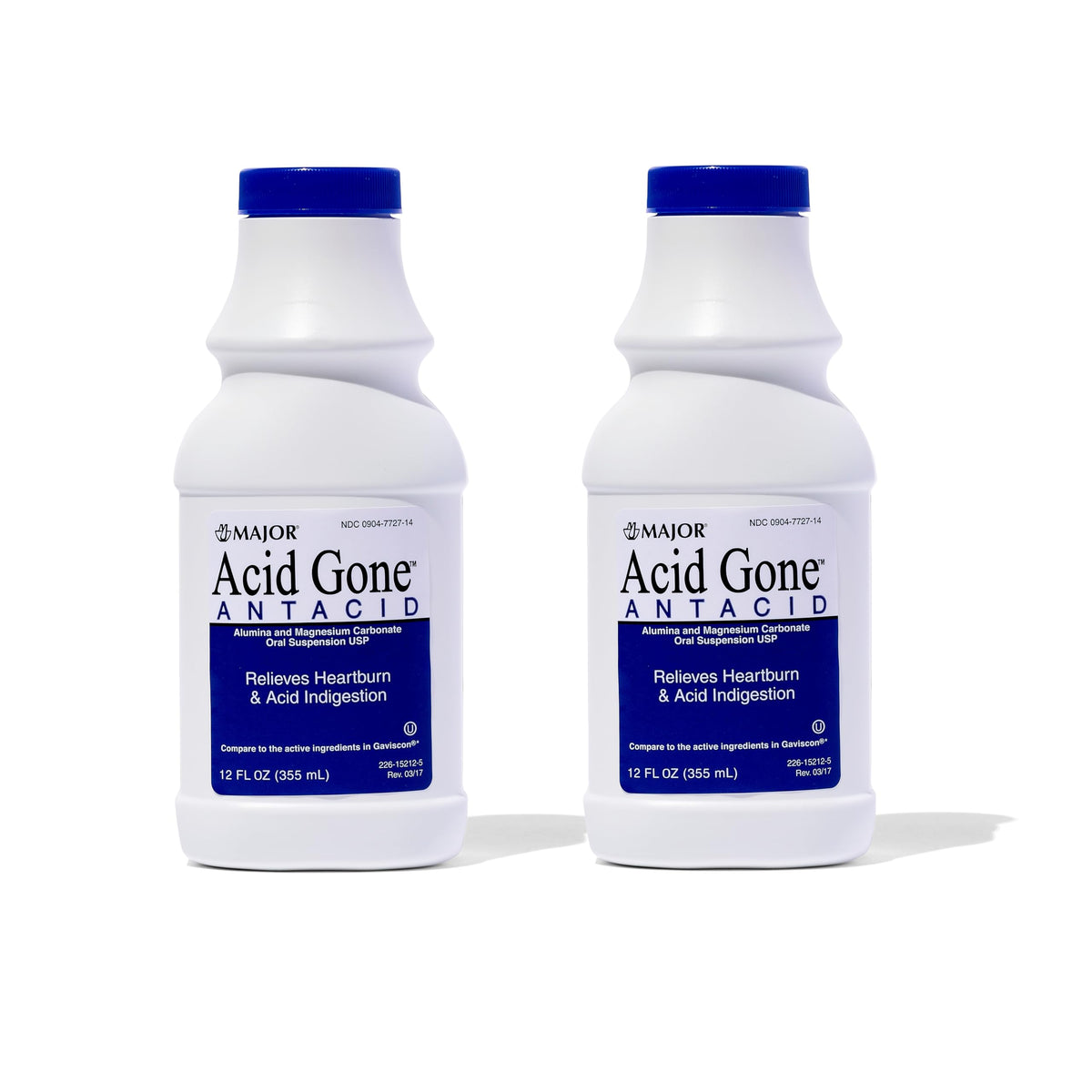 MAJOR Acid Gone líquido: botella de menta para alivio rápido de acidez estomacal.
