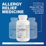 MAJOR tabletas de alergia 4 horas en blíster, dosis diaria fácil.