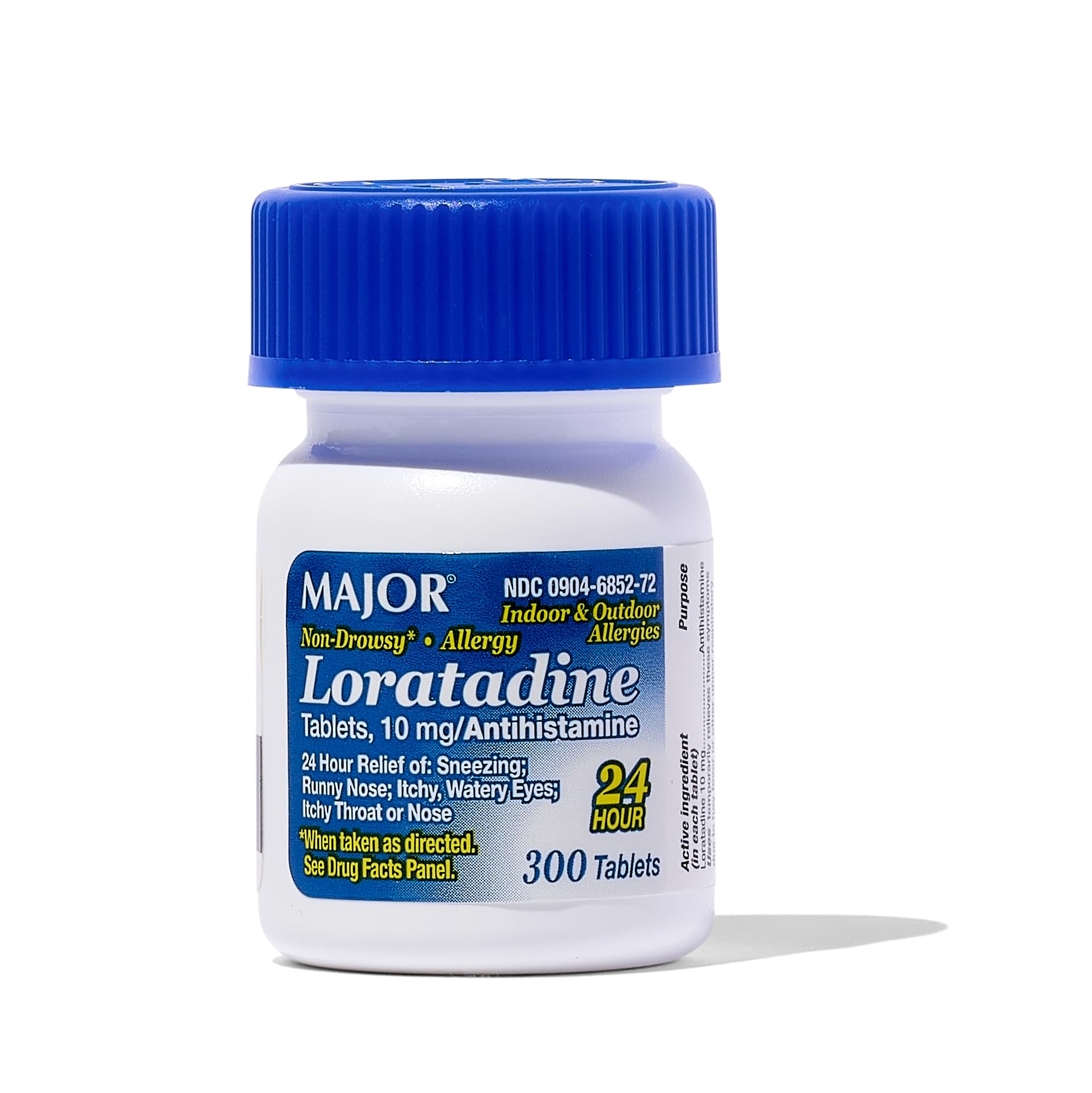 MAJOR alergia loratadina, blister de tabletas 10 mg para alivio diario