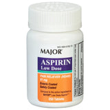 MAJOR Aspirina baja dosis 81 mg, tabletas para alivio temporal del dolor