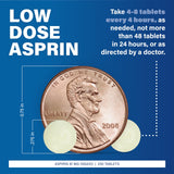 MAJOR Aspirina 81 mg, envase de 250 tabletas para uso ocasional de dolor