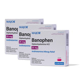 MAJOR Banophen Minitabs: empaque 3x24 para compra fácil y uso práctico
