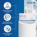 MAJOR Bisacodyl 10 mg: dosis diaria recomendada para adultos y mayores de 12 años