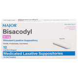 MAJOR Bisacodyl 10 mg: empaque visible para alivio ocasional del estreñimiento