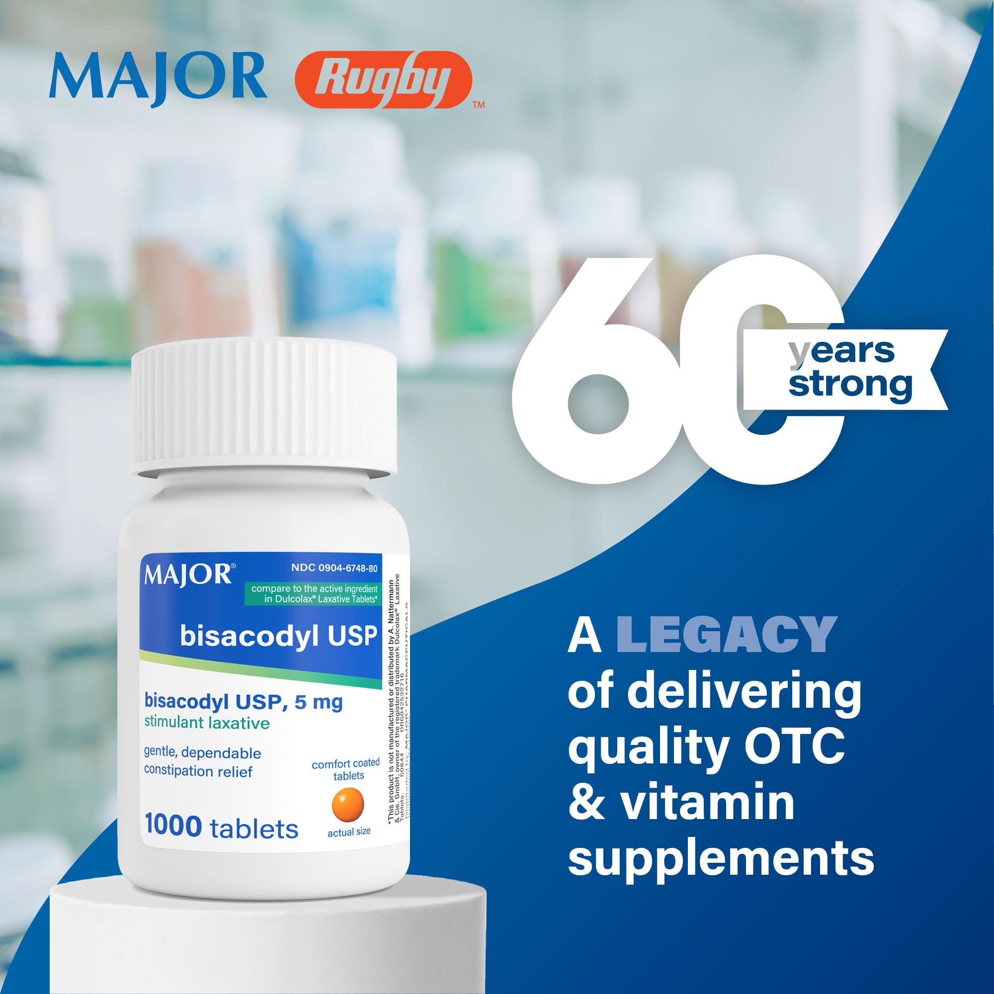 MAJOR bisacodyl 5mg en frasco: soporte diario para la digestión