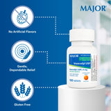 MAJOR Bisacodyl USP 5 mg, envase de 100 tabletas para uso ocasional.