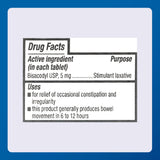 MAJOR Bisacodyl USP 5 mg, fórmula suave para un sistema digestivo sensible.