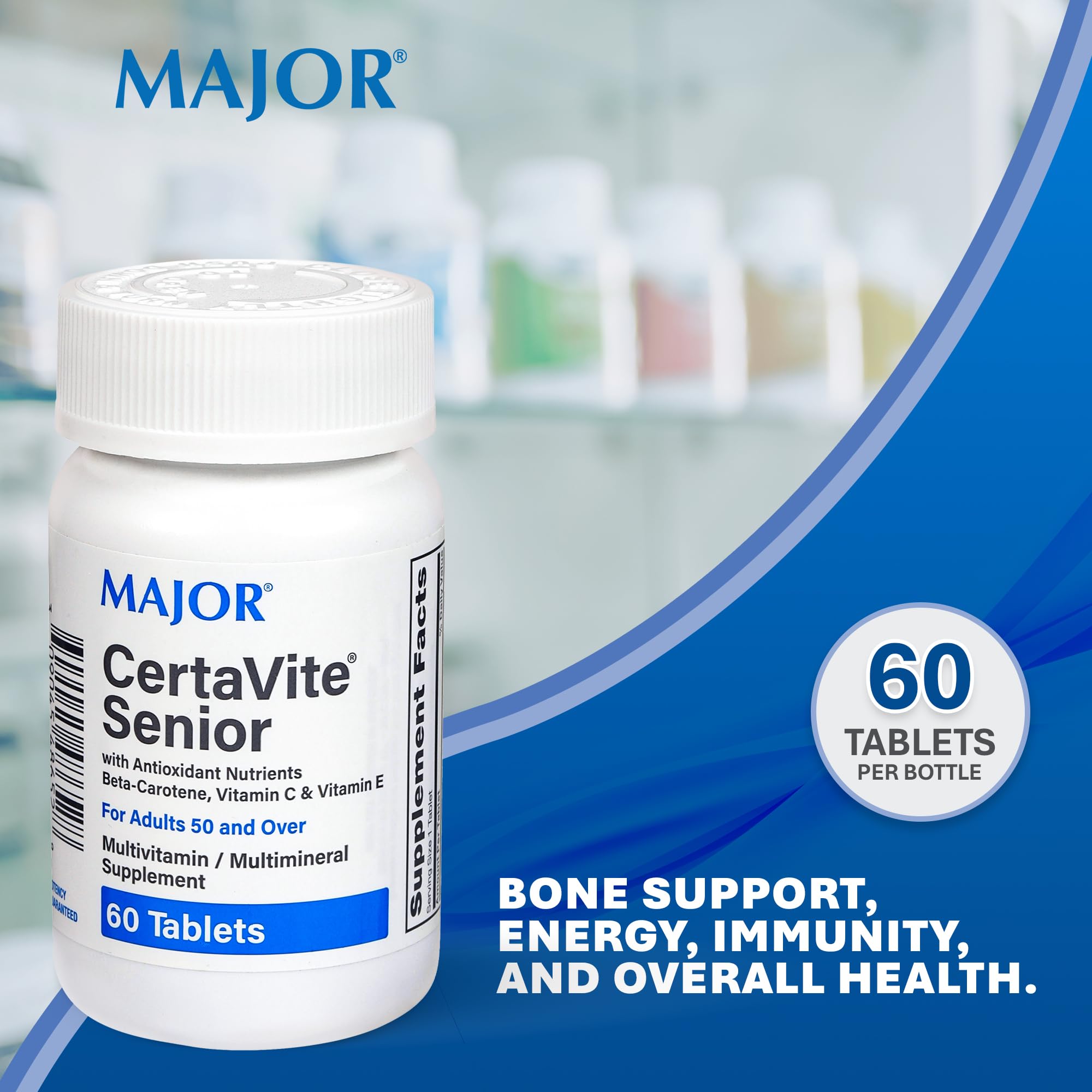 MAJOR CertaVite envase frente: presentación conveniente para consumo diario