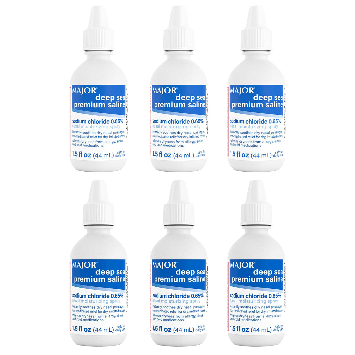 MAJOR Deep Sea Saline spray nasal en botella; ayuda a hidratar la mucosa nasal diaria