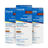 MAJOR Descongestion nasal con atomizador para alivio temporal.