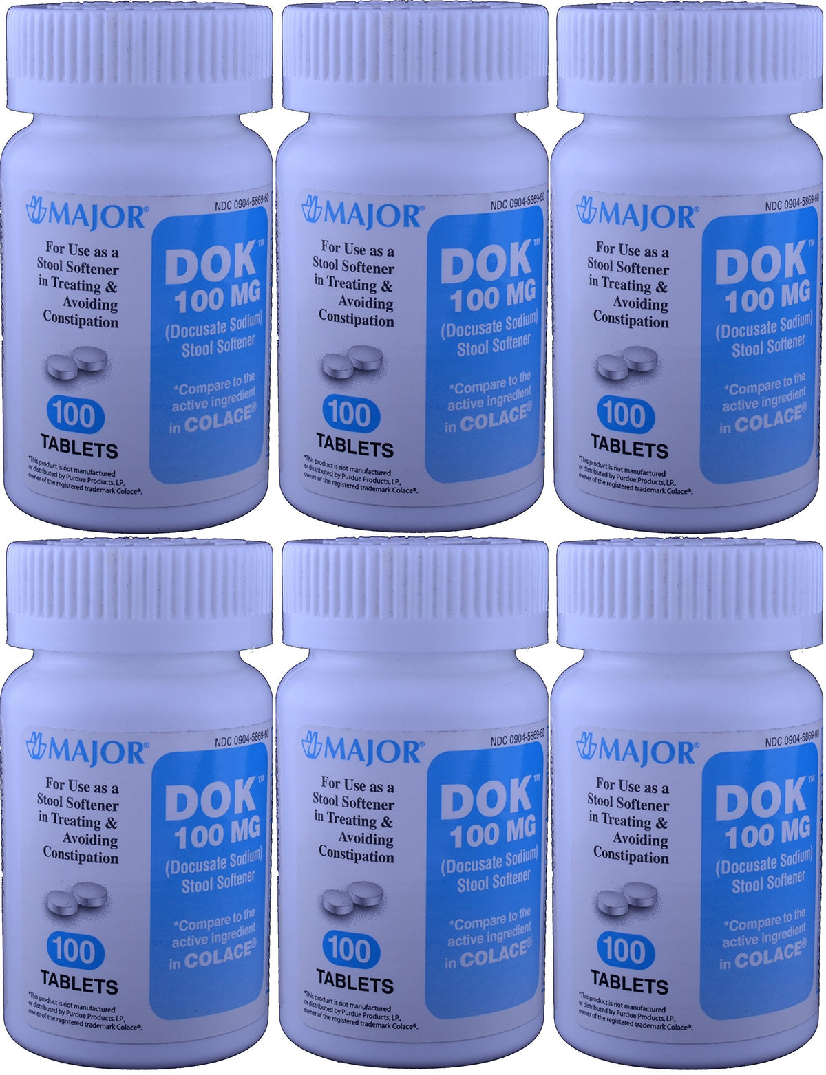 Docucate MAJOR tabletas-sodio-botella: alivio suave para estreñimiento ocasional