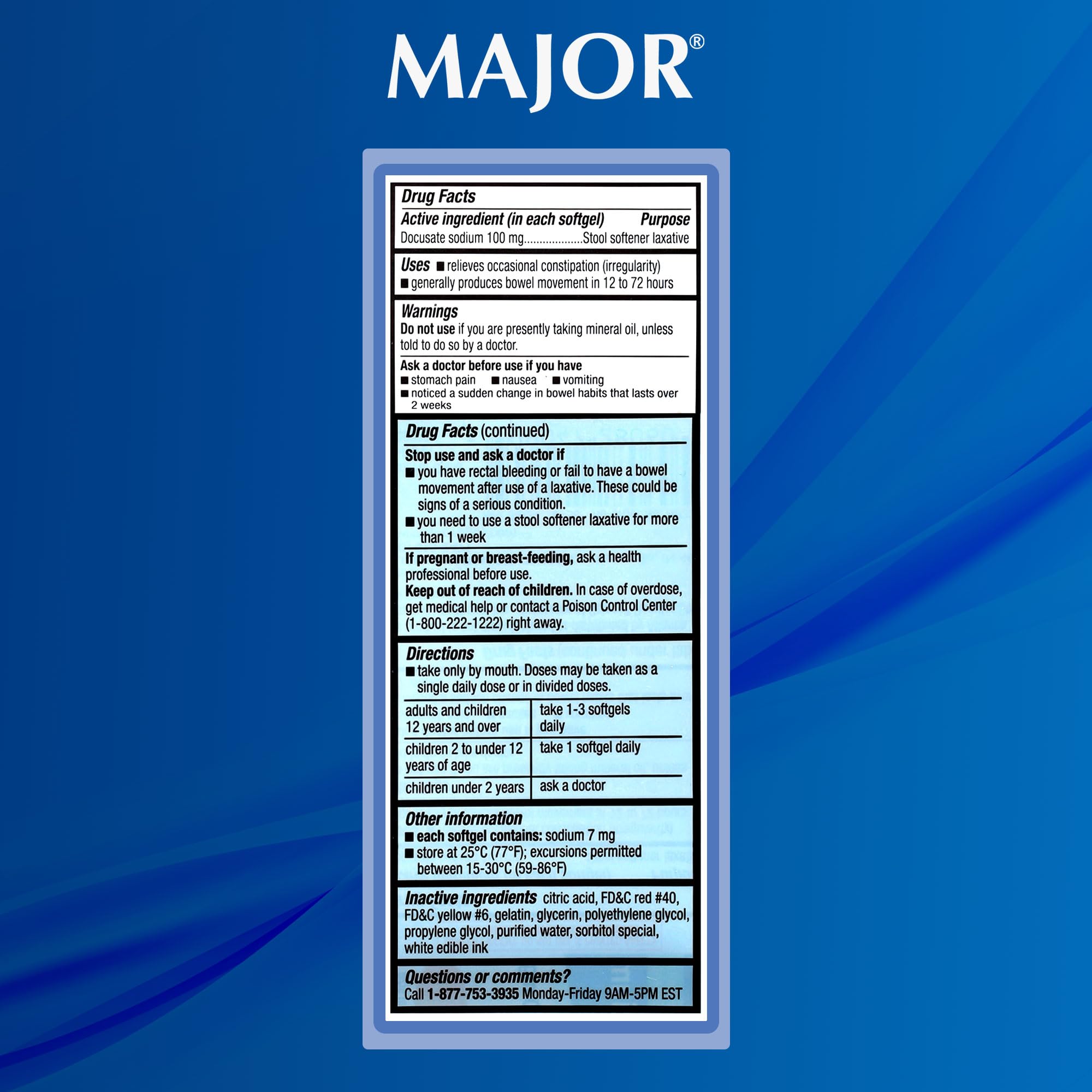Uso seguro con formato sin estimulantes de MAJOR para la rutina diaria